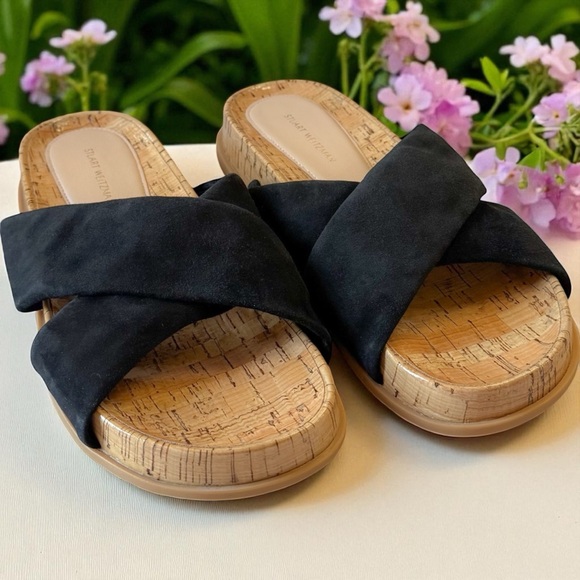 Stuart Weitzman Rosa Sport Slide Sandal size 7 Dust bag included - Picture 14 of 16